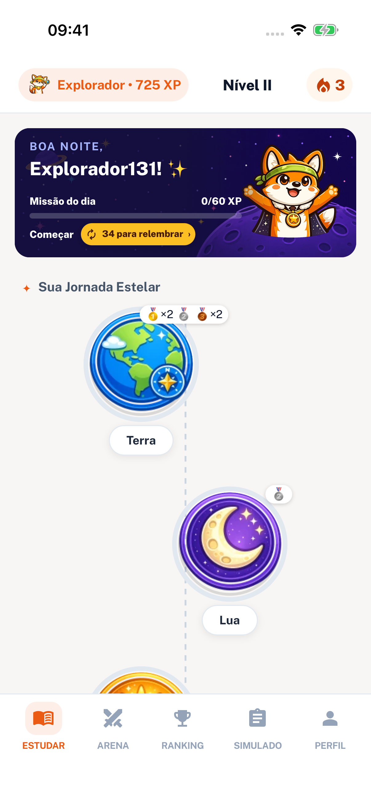 Tela inicial